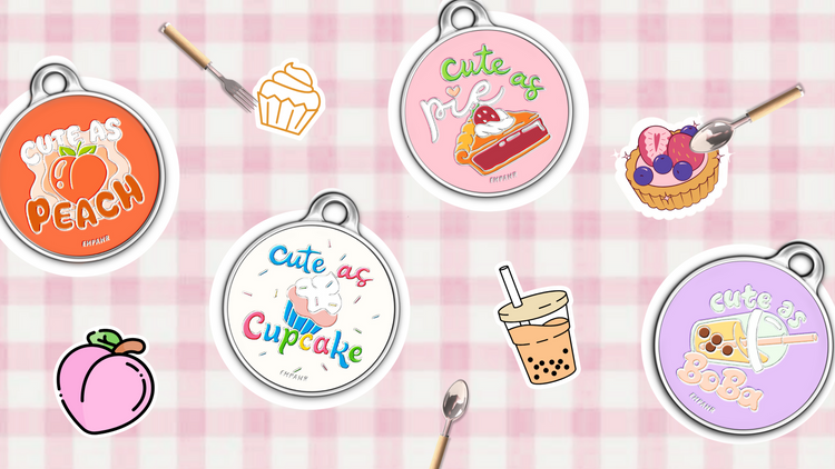 custom pet tags: food collection