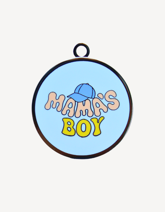 🧢"mama's boy" pet ID tag