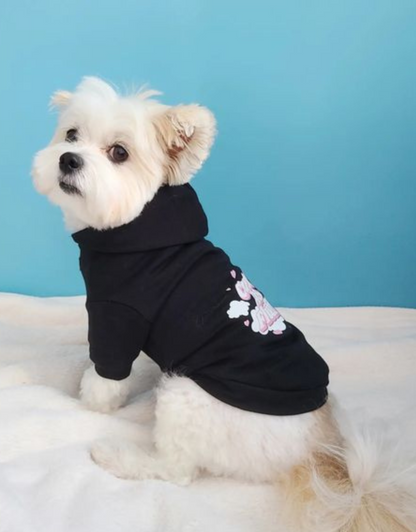 cute as fluff dog hoodie