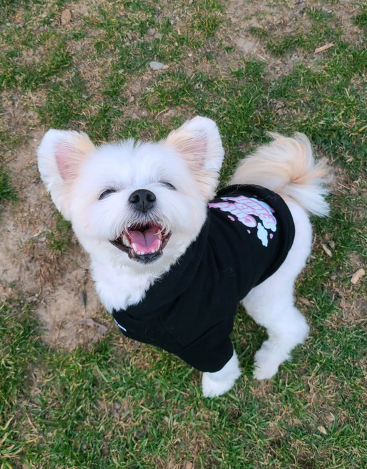 cute as fluff dog hoodie