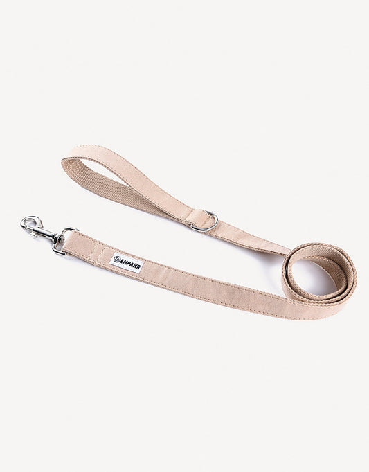 royal luxe dog leash - pearl white