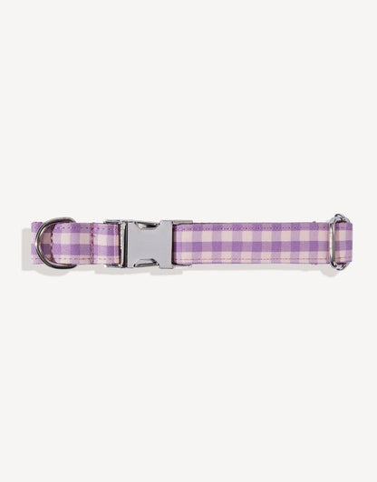 Princess Purple Checkered Dog Collar - Empawr