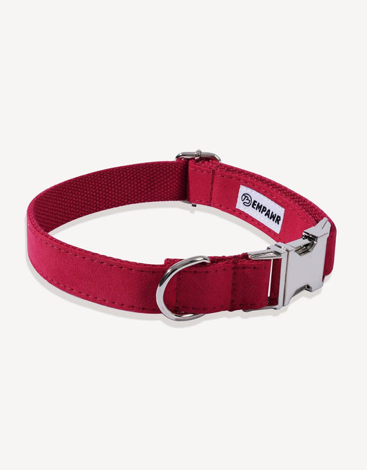Ruby Red Royal Luxe Dog Collar - Empawr