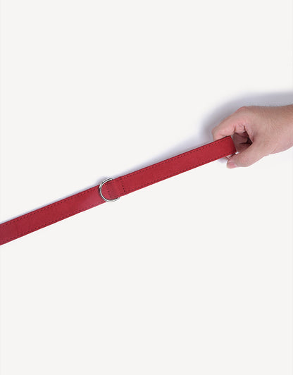 royal luxe dog leash - ruby red